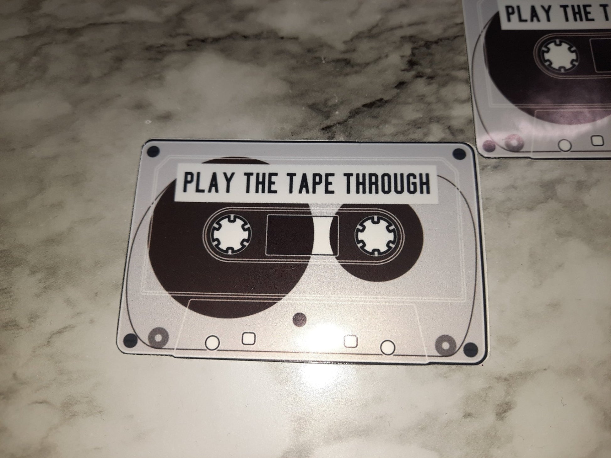 Play The Tape Through Stickers - Merlscreations