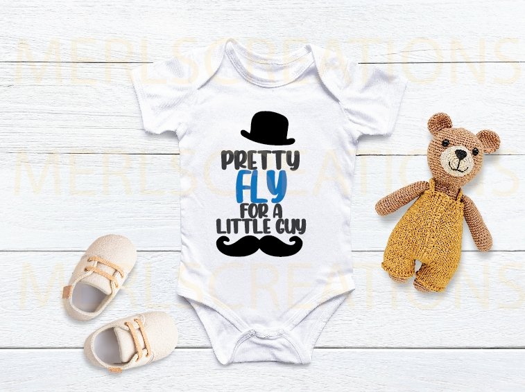 Pretty Fly for a little guy onesie - Merlscreations