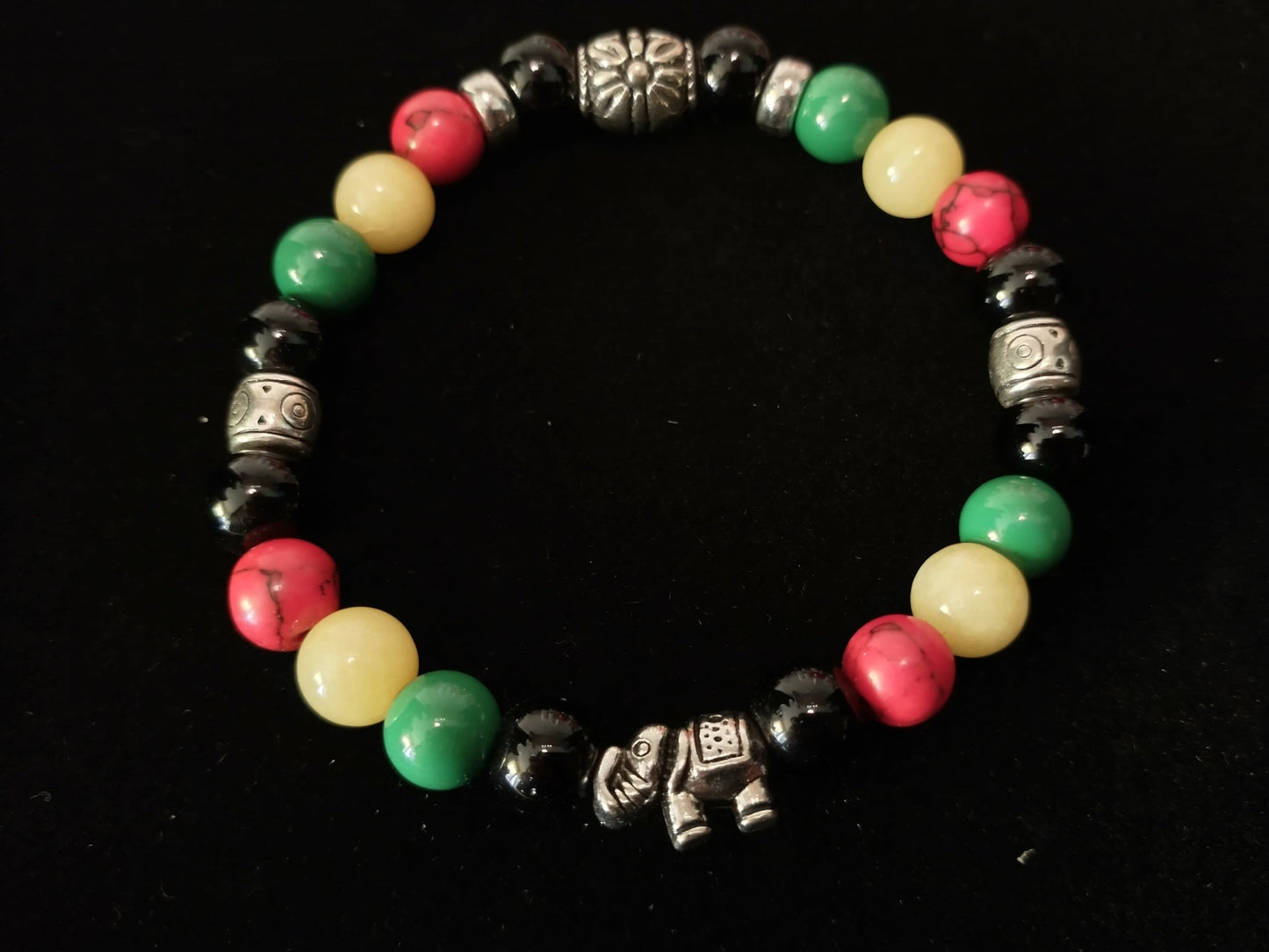 Rasta Elephant Bracelet - Merlscreations