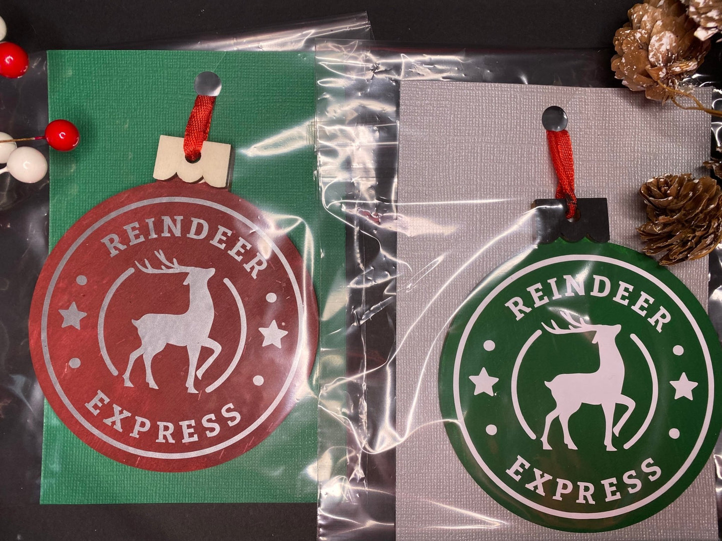 Reindeer Express Christmas Ornament - Merlscreations