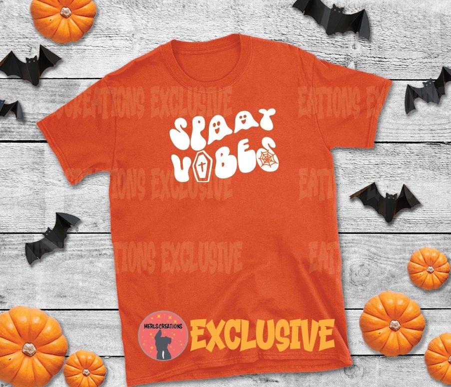 Spooky Vibes T-shirt - Merlscreations