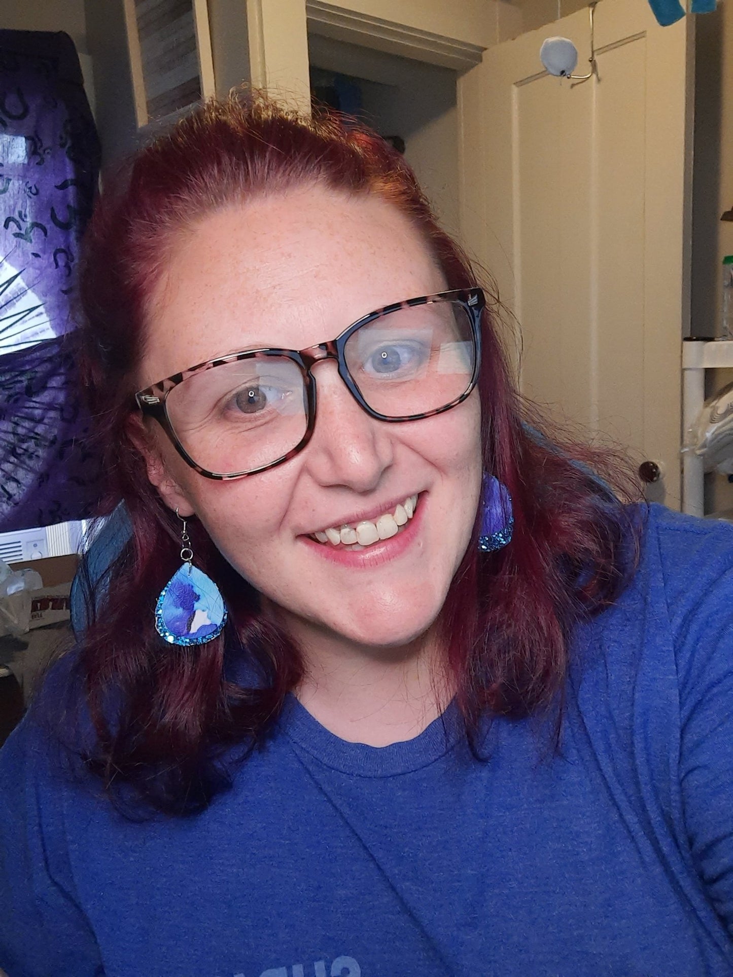 Teal Watercolor Drops - Merlscreations