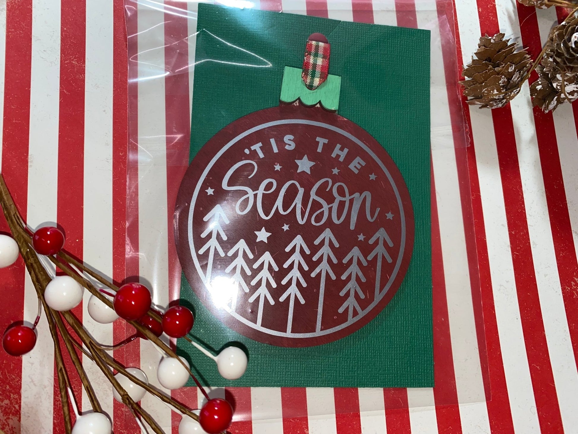 Tis The Season Christmas Ornament - Merlscreations