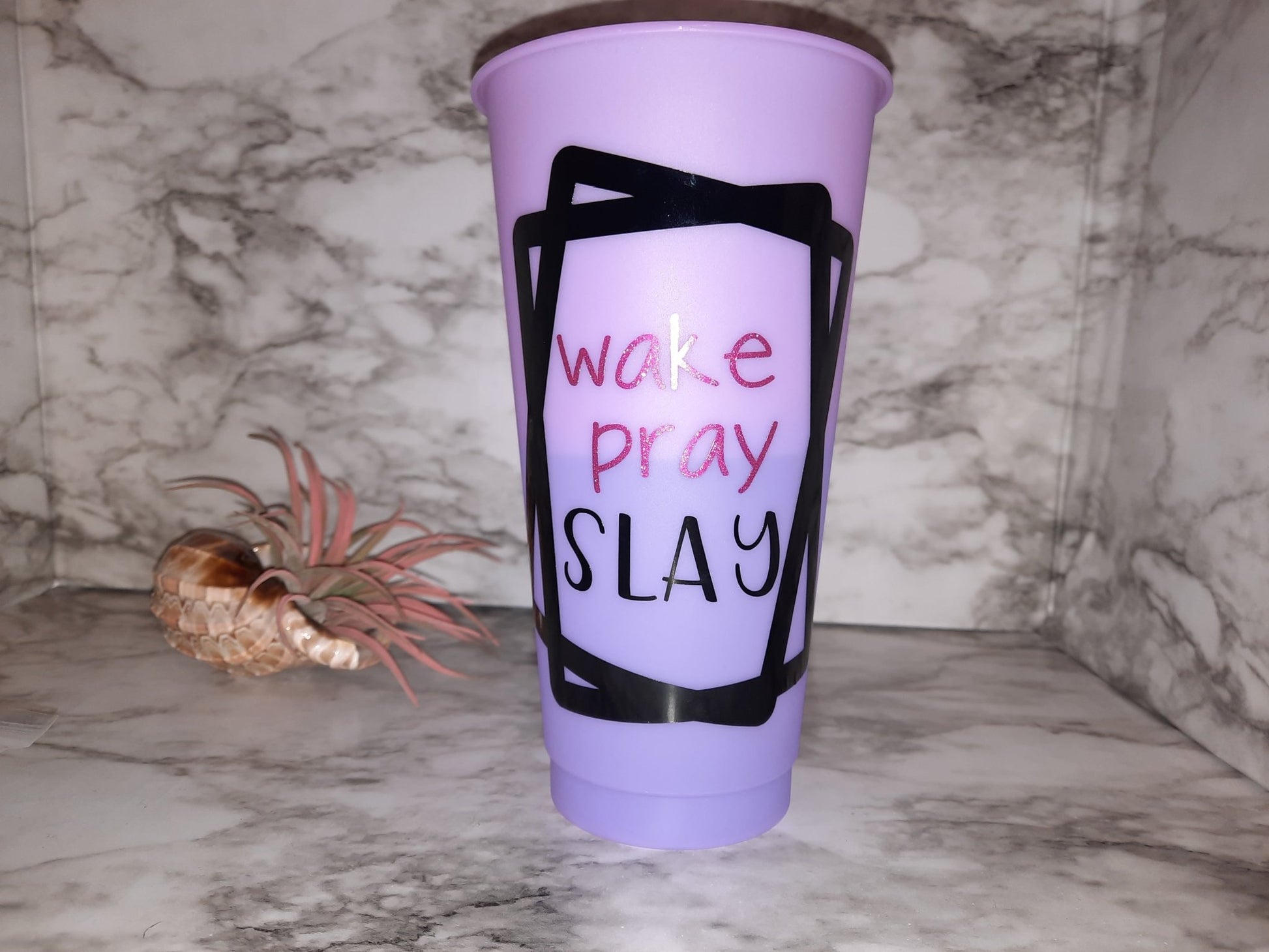 Wake Pray Slay Purple Color Changing Cup - Merlscreations